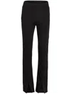 Karl Lagerfeld Open Ankle High-rise Trousers In Black