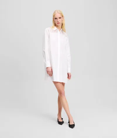 Karl Lagerfeld Orchid Embroidery Tunic Shirt