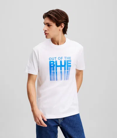 Karl Lagerfeld Out Of The Blue Graphic T-shirt In White