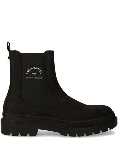 Karl Lagerfeld Outland Boots In Black