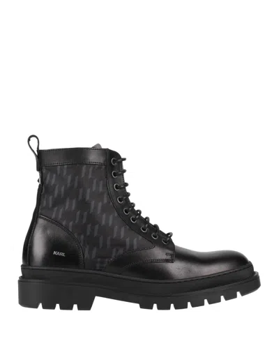 Karl Lagerfeld Ankle Boots In Black