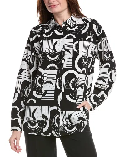 Karl Lagerfeld Oversize Utility Blouse In Black