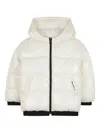 Karl Lagerfeld Padded Hooded Jacket In Neutral