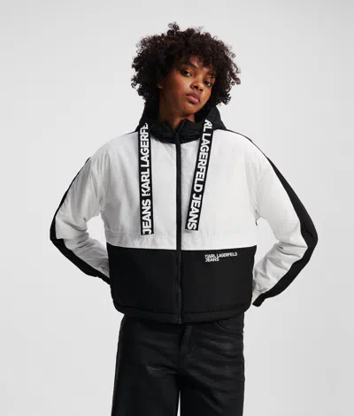 Karl Lagerfeld Padded Jacket In White