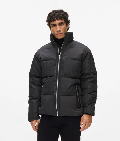 Karl Lagerfeld Padded Puffer Jacket In Black