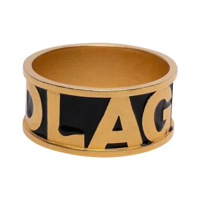 Pre-owned Karl Lagerfeld Pair Of  Golden Bracelets In Multi