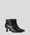 Karl Lagerfeld Panache Signia Ankle Boots In Black