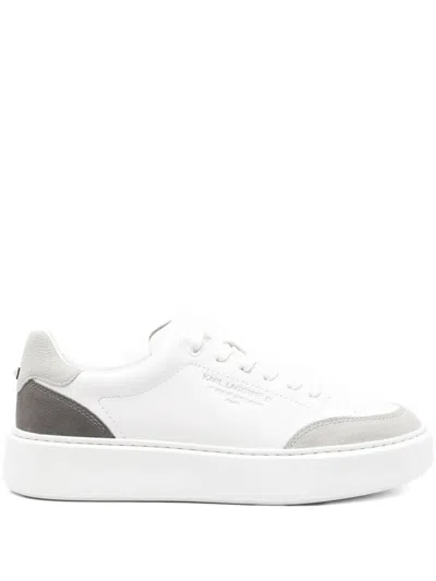 Karl Lagerfeld Panelled Sneakers In White