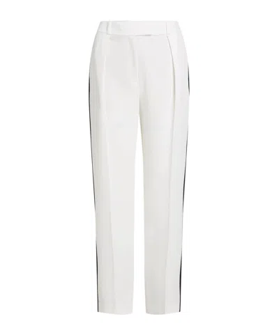 Karl Lagerfeld Panelled Tailored Trousers In White