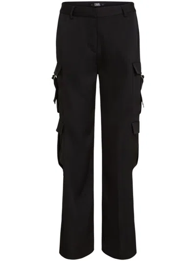 Karl Lagerfeld Trousers In Black