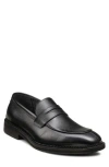 Karl Lagerfeld Men's Saffiano Leather Penny Loafer In Black