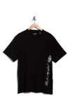 Karl Lagerfeld Paris Armor Karl Logo Cotton Graphic T-shirt In Black