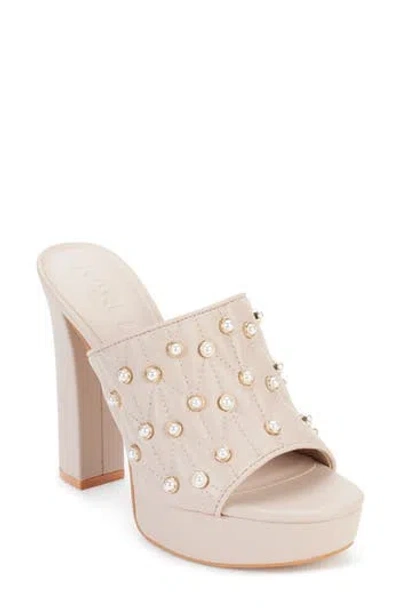 Karl Lagerfeld Aviva Platform Sandal In Shp:shell Pink