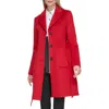 Karl Lagerfeld Belted Wool Blend Patch Pocket Coat