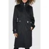 KARL LAGERFELD KARL LAGERFELD PARIS BOILED WOOL BLEND COAT