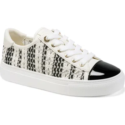 Karl Lagerfeld Paris Caelan Crochet Sneaker In White