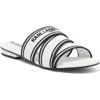 Karl Lagerfeld Paris Caitlyn Slide Sandal In White