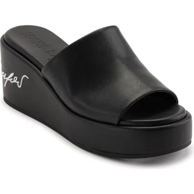 KARL LAGERFELD KARL LAGERFELD PARIS CALVINA PLATFORM WEDGE SANDAL