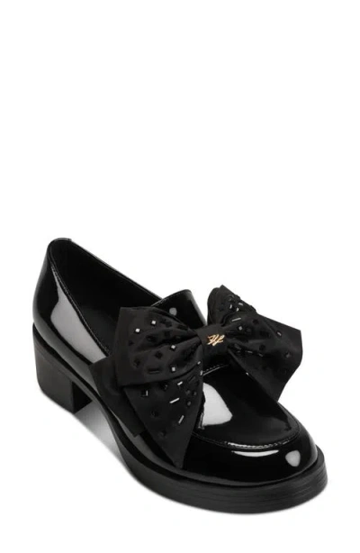 Karl Lagerfeld Paris Camilia Bow Loafer In Animal Print