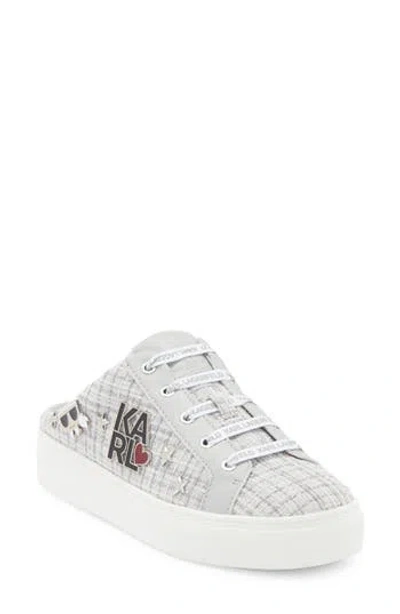 Karl Lagerfeld Paris Cammy Sneaker Mule In White