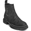 Karl Lagerfeld Paris Camo Jacquard Chelsea Boot In Black