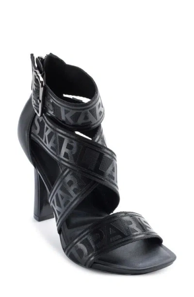 Karl Lagerfeld Paris Careliz Sandal In Black