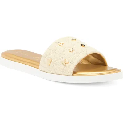 Karl Lagerfeld Paris Carenza Studded Slide Sandal