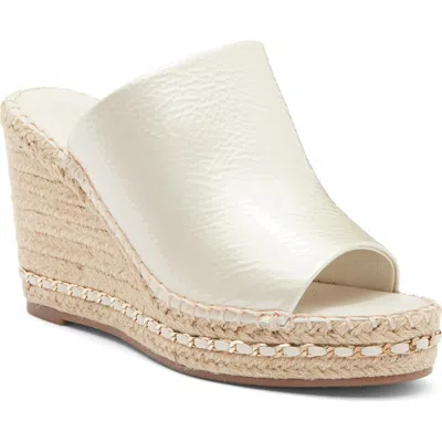 Karl Lagerfeld Paris Carina Wedge Sandal In Ecru
