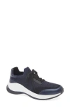 Karl Lagerfeld Paris Carsyn Knit Sneaker In Navy/black