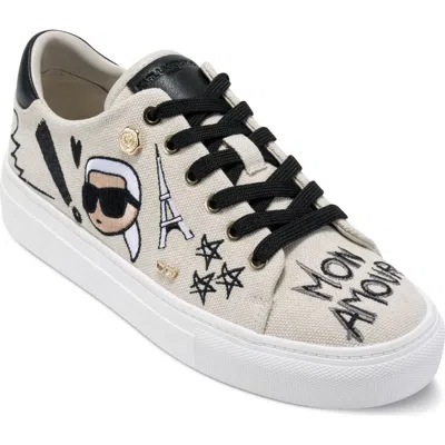 Karl Lagerfeld Paris Cate Ikonic Sneaker In Multi