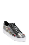 Karl Lagerfeld Paris Cate Pin Logo Low Top Sneaker In Gray
