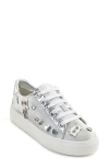 Karl Lagerfeld Paris Cate Pins Platform Sneaker In Silver