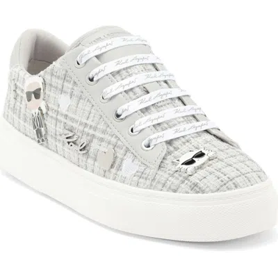 Karl Lagerfeld Paris Cate Pins Sneaker In Gray