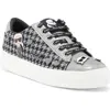 Karl Lagerfeld Paris Cate Pins Tweed Sneaker In Black/grey