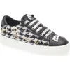 Karl Lagerfeld Paris Cate Pins Tweed Sneaker In Black/white