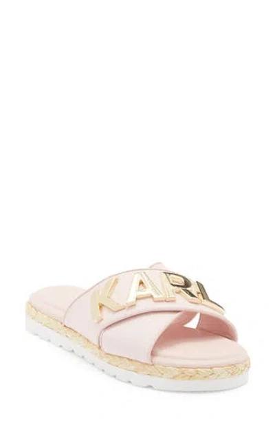 Karl Lagerfeld Paris Catherine Slide Sandal In Pink