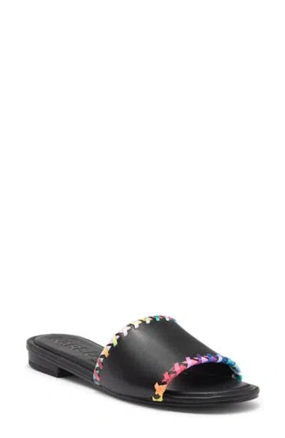 Karl Lagerfeld Paris Cenie Whipstitch Slide Sandal