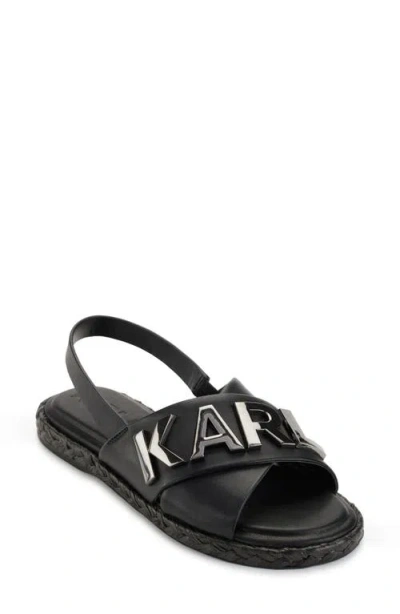 Karl Lagerfeld Paris Charla Slingback Sandal In Black