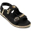 Karl Lagerfeld Paris Charlay Rue Pins Slingback Sandal In Black