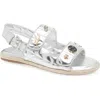 Karl Lagerfeld Paris Charlay Slingback Sandal In Silver
