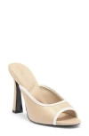 Karl Lagerfeld Paris Chatura Slide Sandal In Dusty Nude/white