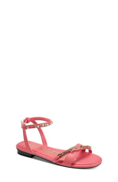 Karl Lagerfeld Paris Christiano Ankle Strap Sandal In Multi