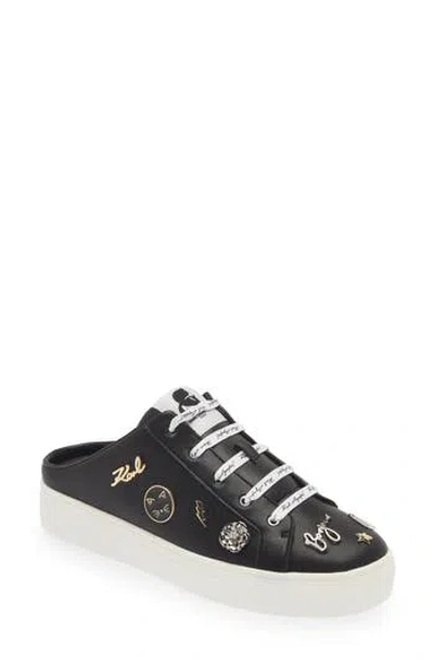 Karl Lagerfeld Paris Cordelia Sneaker Mule In Black