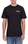 Karl Lagerfeld Paris Core Logo Cotton Graphic T-shirt In Black