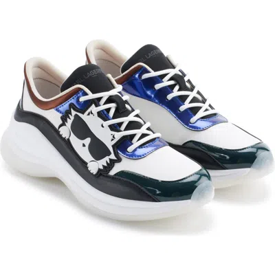Karl Lagerfeld Paris Coty Sneaker In White/multi