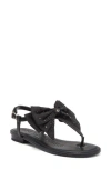 Karl Lagerfeld Paris Cristi Bow Sandal In Black