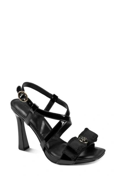 Karl Lagerfeld Paris Currin Strappy Sandal In Black
