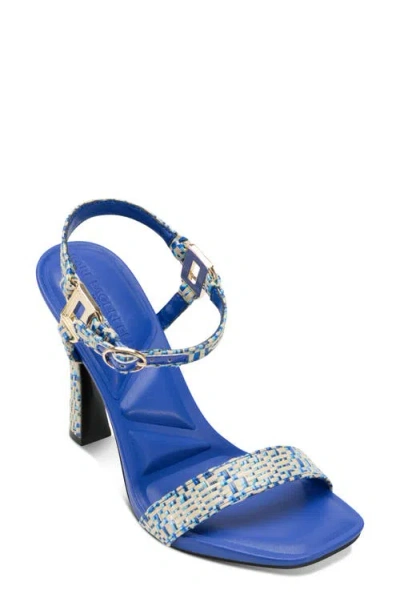 Karl Lagerfeld Paris Cybil Ankle Strap Sandal In Blue Multi
