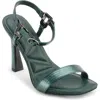 Karl Lagerfeld Cybil Ankle Strap Dress Sandals In Forest Green