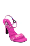 Karl Lagerfeld Paris Cybil Ankle Strap Sandal In Fuchsia